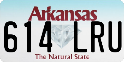 AR license plate 614LRU