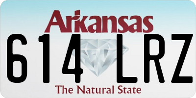 AR license plate 614LRZ