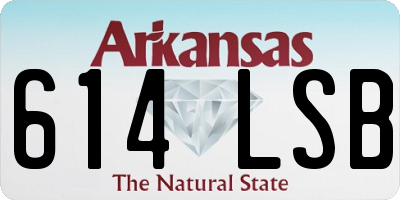AR license plate 614LSB