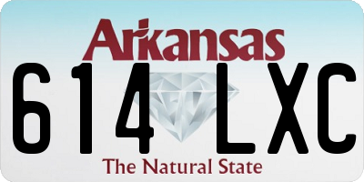 AR license plate 614LXC