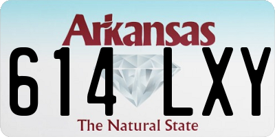 AR license plate 614LXY