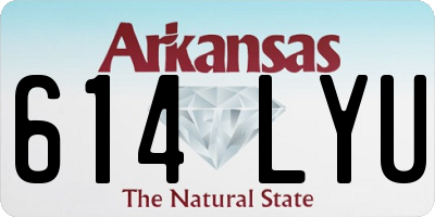 AR license plate 614LYU
