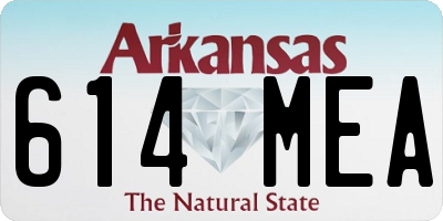 AR license plate 614MEA