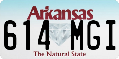 AR license plate 614MGI