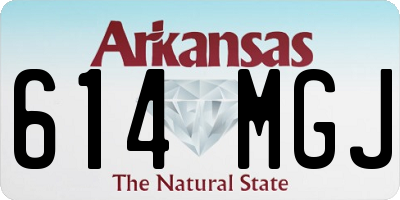 AR license plate 614MGJ