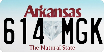 AR license plate 614MGK