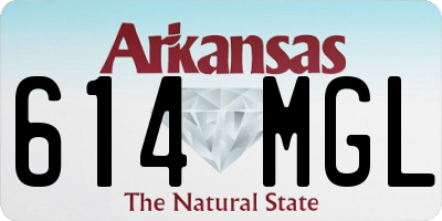 AR license plate 614MGL