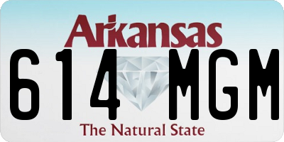 AR license plate 614MGM
