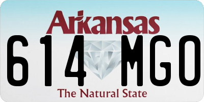 AR license plate 614MGO
