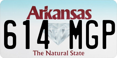 AR license plate 614MGP