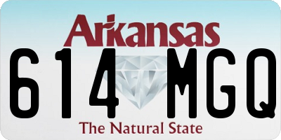 AR license plate 614MGQ