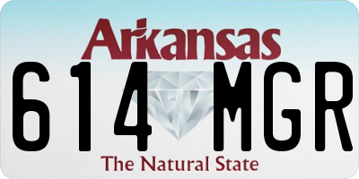 AR license plate 614MGR