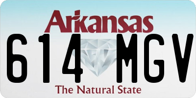 AR license plate 614MGV