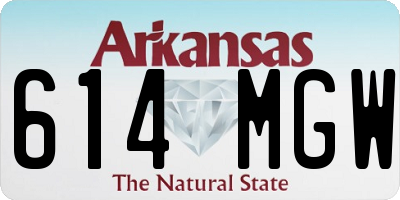 AR license plate 614MGW