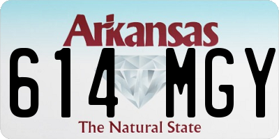 AR license plate 614MGY