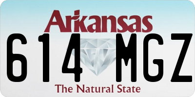AR license plate 614MGZ