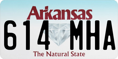 AR license plate 614MHA