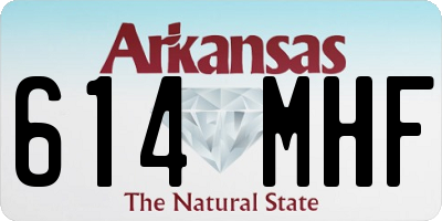 AR license plate 614MHF