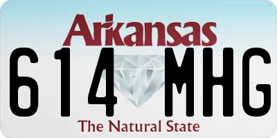 AR license plate 614MHG