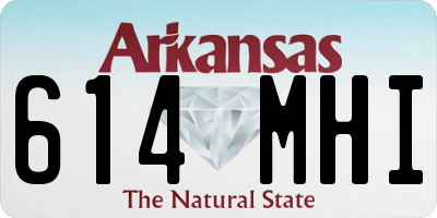AR license plate 614MHI