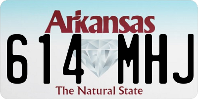 AR license plate 614MHJ