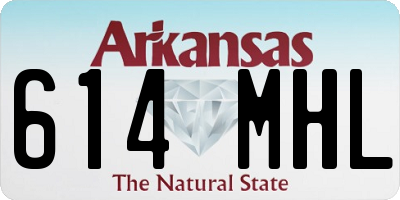 AR license plate 614MHL