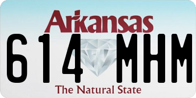 AR license plate 614MHM