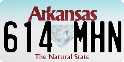 AR license plate 614MHN
