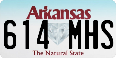 AR license plate 614MHS