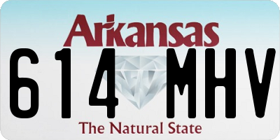 AR license plate 614MHV