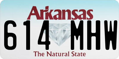AR license plate 614MHW