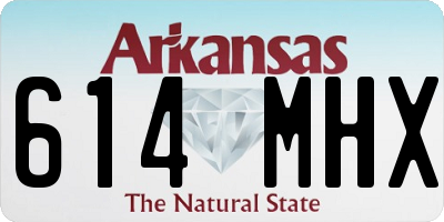 AR license plate 614MHX