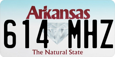 AR license plate 614MHZ