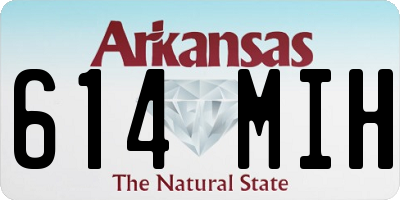 AR license plate 614MIH