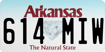 AR license plate 614MIW