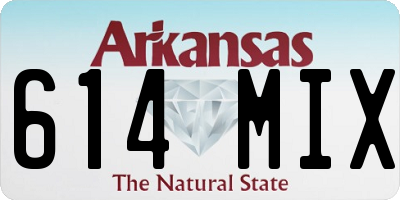 AR license plate 614MIX