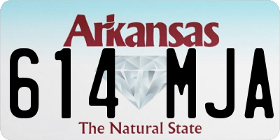 AR license plate 614MJA