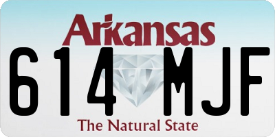 AR license plate 614MJF