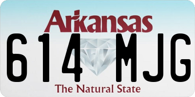 AR license plate 614MJG