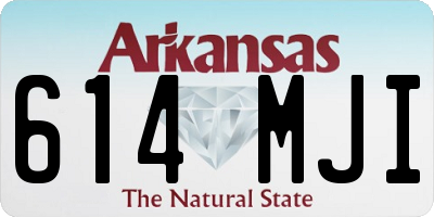 AR license plate 614MJI