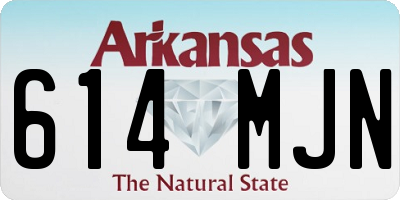 AR license plate 614MJN
