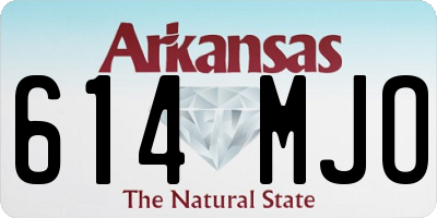 AR license plate 614MJO