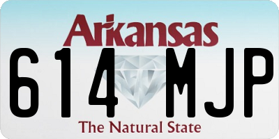 AR license plate 614MJP