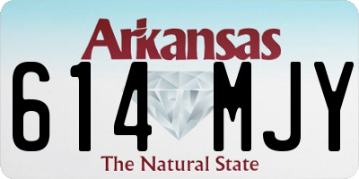 AR license plate 614MJY