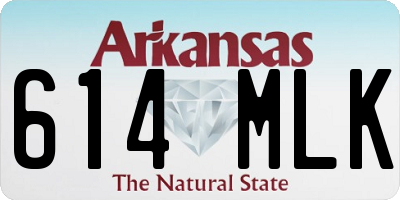 AR license plate 614MLK