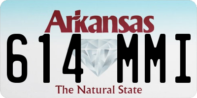 AR license plate 614MMI