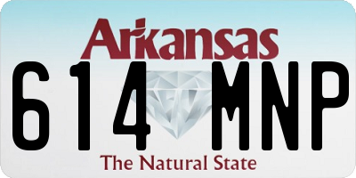 AR license plate 614MNP