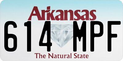 AR license plate 614MPF