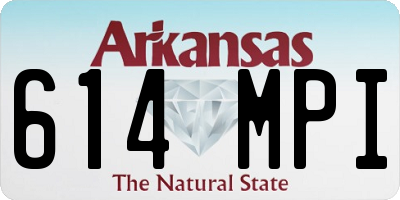 AR license plate 614MPI