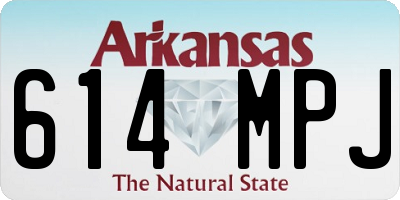 AR license plate 614MPJ